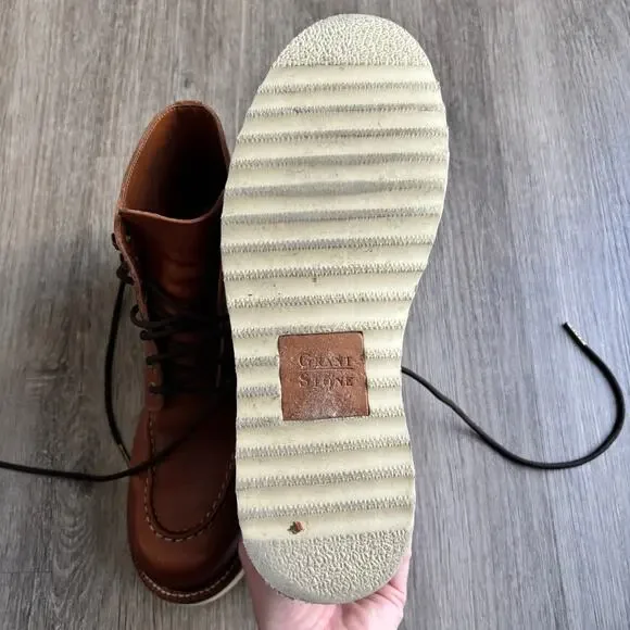 Grant Stone Brass Boot in Saddle Tan Men's 8.5E